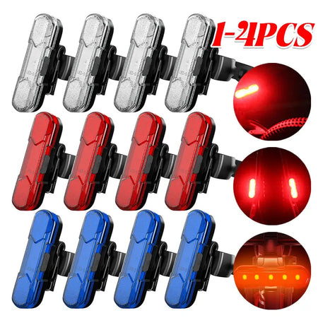 Waterproof LED Bike Tail Light Rechargeable Bicycle Rear