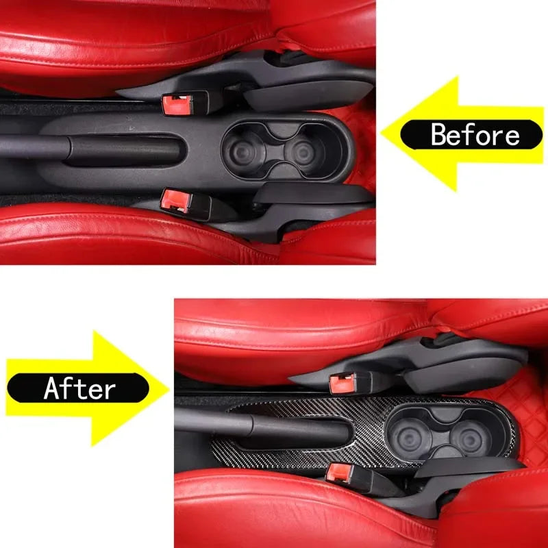 Autocolante Painel Interior Fibra de Carbono Fiat 500 2011 2019