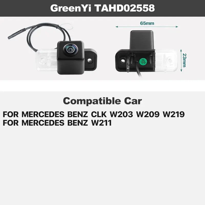 Dynamic Track AHD Rear Camera For Mercedes Benz B/C/E/S-Class W204 W212 W221 W251 B200 W169 W164 ML350 ML330 Vito Viano Sprinter by InterCyprus Trading Ltd