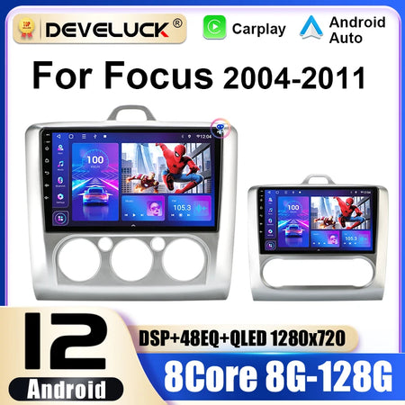 2 Din Android 12 Car Radio For Ford Focus 2 3 Mk2 Mk3 2004-2011 &ndash; Multimedia GPS With 4G Carplay