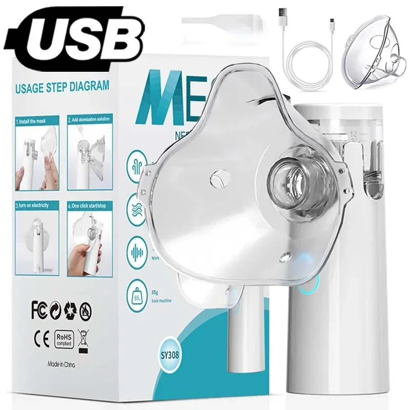 IDEABEL Mini Medical Nebulizer - Quiet Ultrasonic Portable Mode 5
