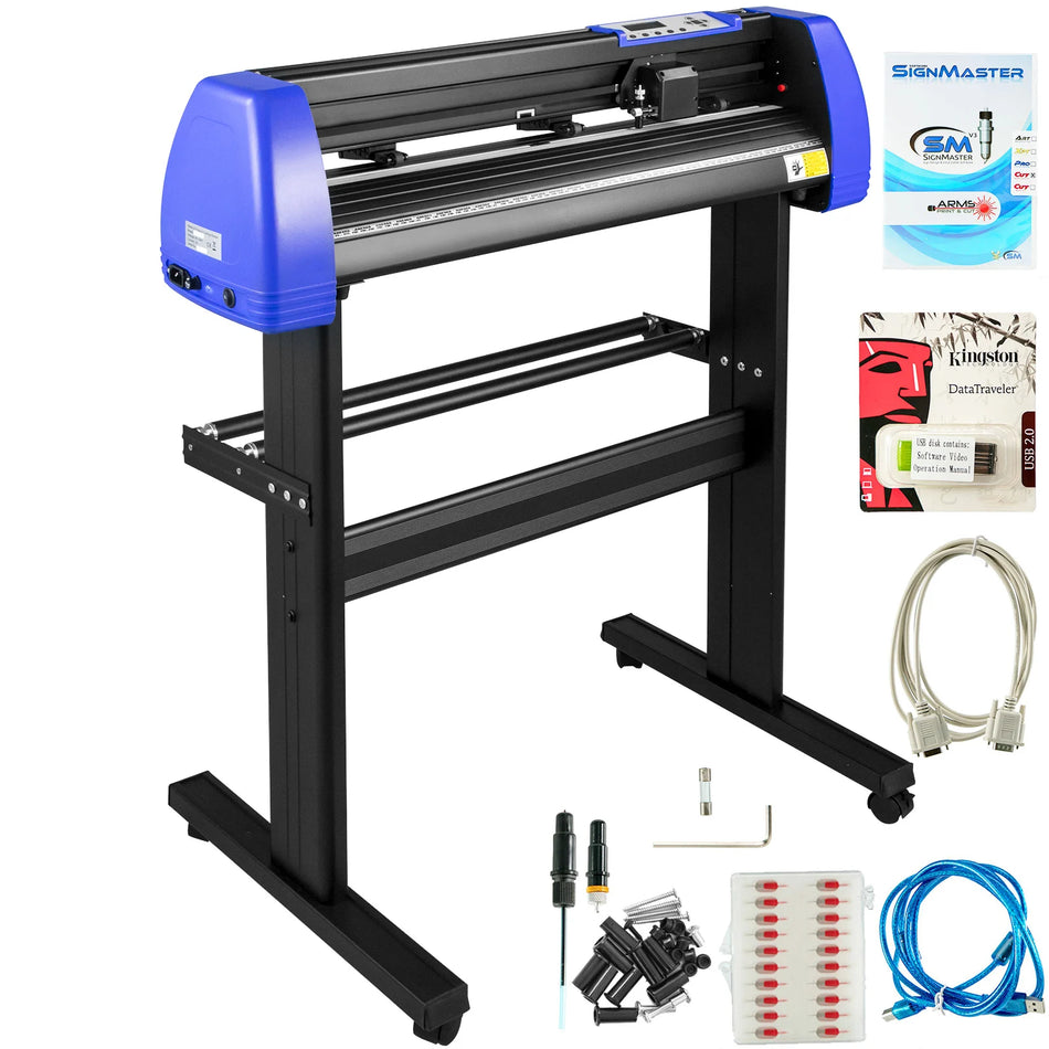 Cutter din vinil de 34 inch cu suport de podea și kit de plotter