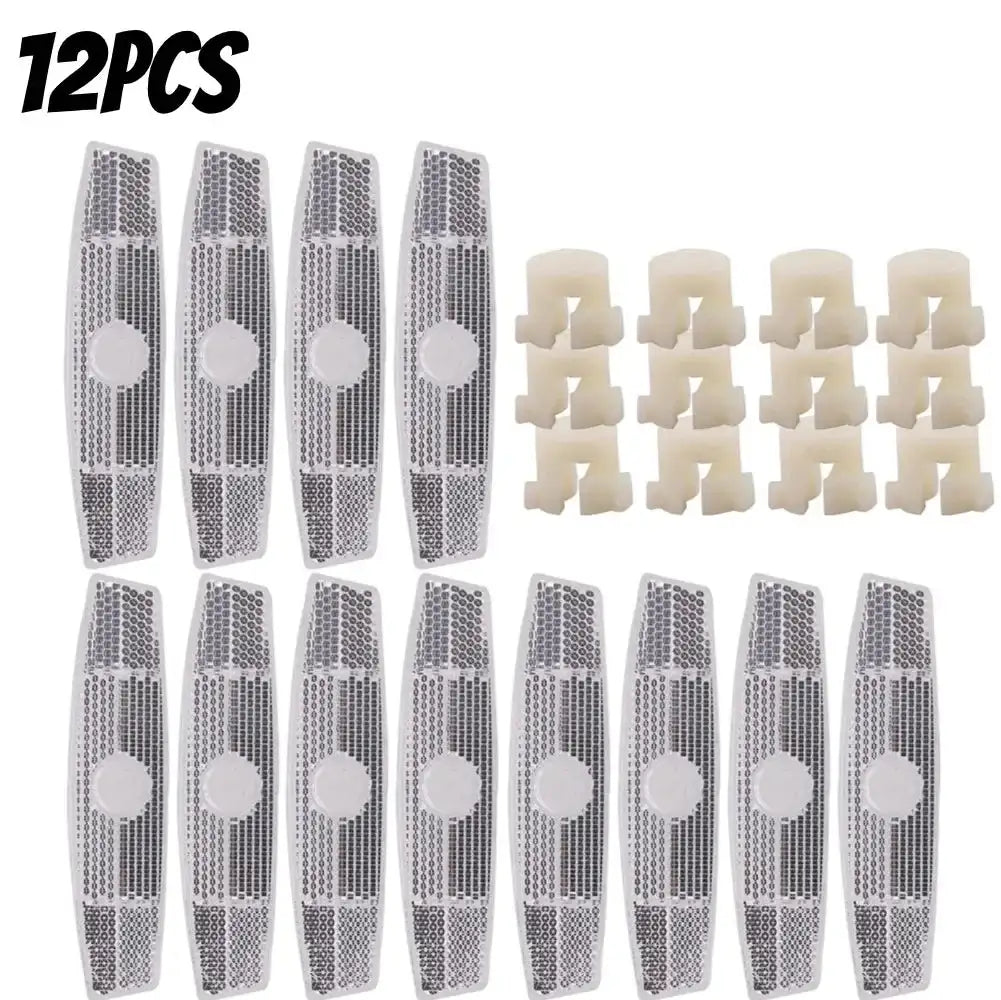 4 Pack Fish Shaped Bike Spoke Reflectors For Wheel Rim 12PCS