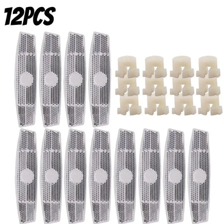 4 Pack Fish Shaped Bike Spoke Reflectors For Wheel Rim 12PCS