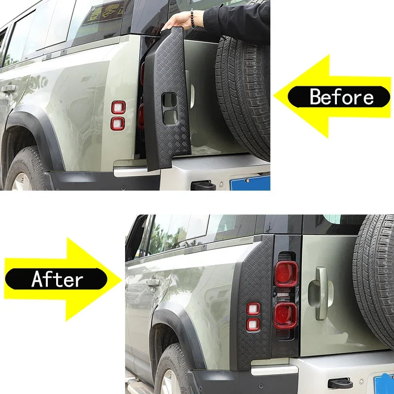 Capac negru din ABS pentru lumina spate pentru Defender 90 110 130