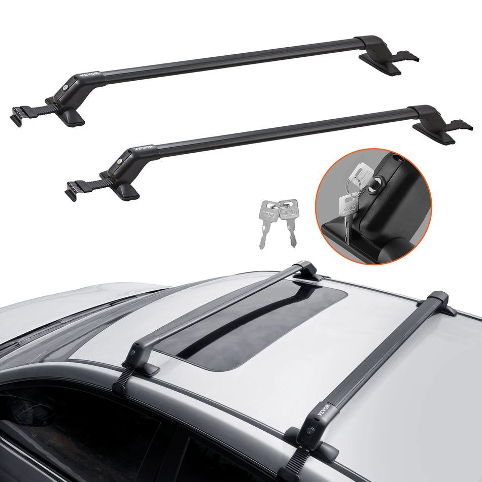 155 Lbs Aluminum Roof Rack Crossbar Luggage Carrier