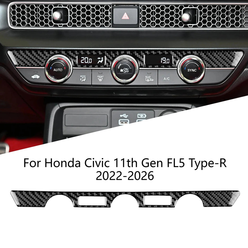 Стикер за копчето на климатика от карбон за Honda Civic 11-то поколение FL5 Type-R