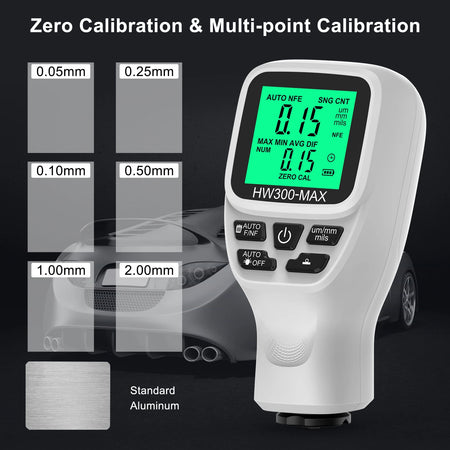 HW300-MAX Car Coating Thickness Gauge &ndash; 0-2000um Range