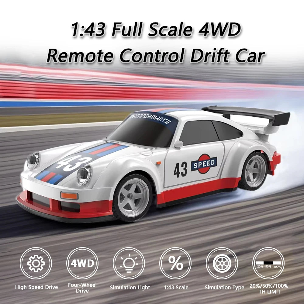 1/43 Mini RC Drift Car &ndash; 4WD High Speed Off Road Racing Fun
