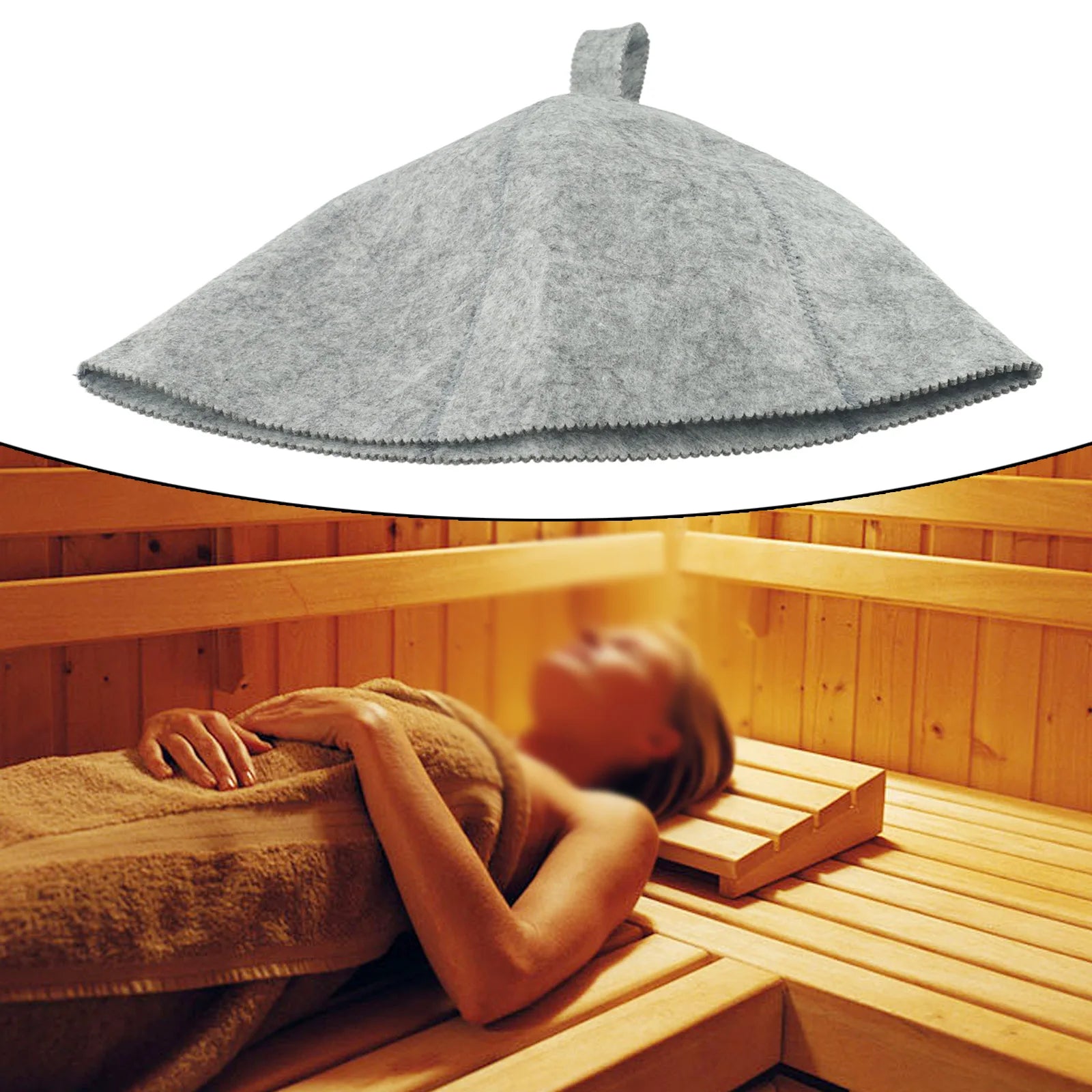 Thicken Wool Felt Sauna Hat &ndash; Hair Protection In Wet Steam