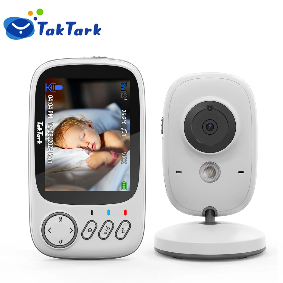 TakTark 3.2 Inch Wireless Baby Monitor with Night Vision &amp; Intercom