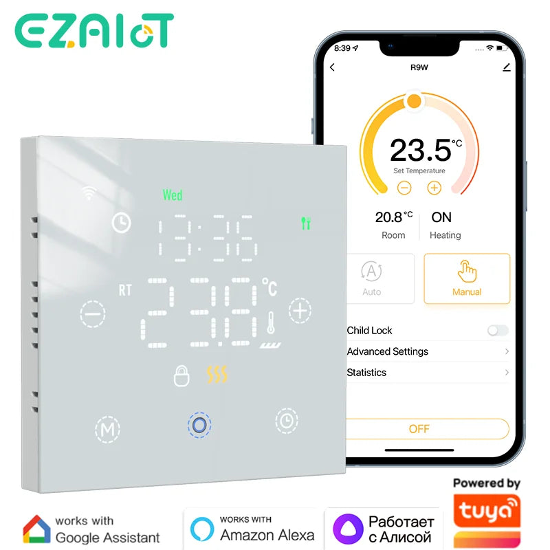 EZAIOT Floor Heating Thermostat &ndash; Remote Control Via App