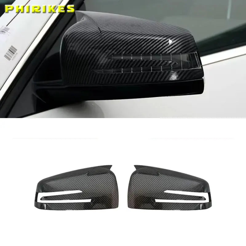 Καλύμματα Καπακιών Πλευρικών Καθρεφτών Mercedes Benz Μαύρα για W176 W246