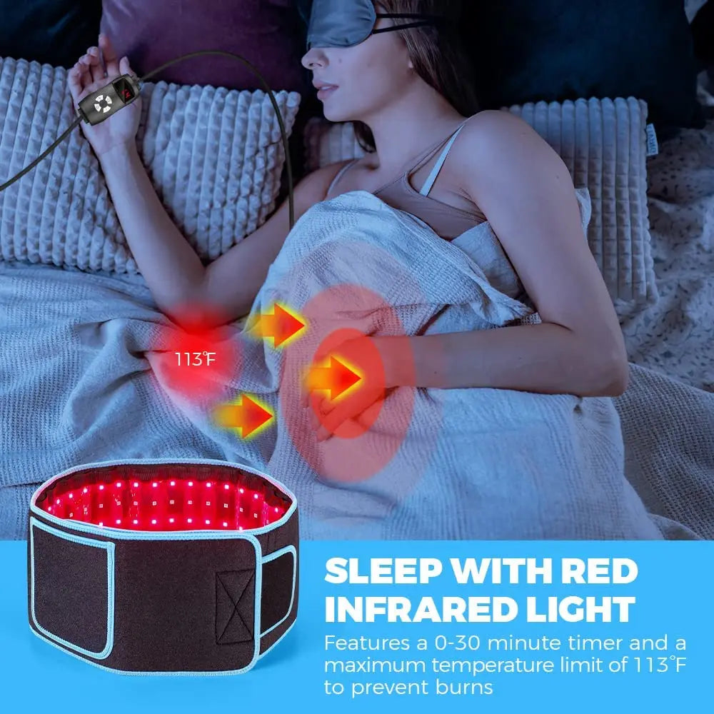 Red &amp; Infrared Light Therapy Belt for Fat Burning and Skin Repair
