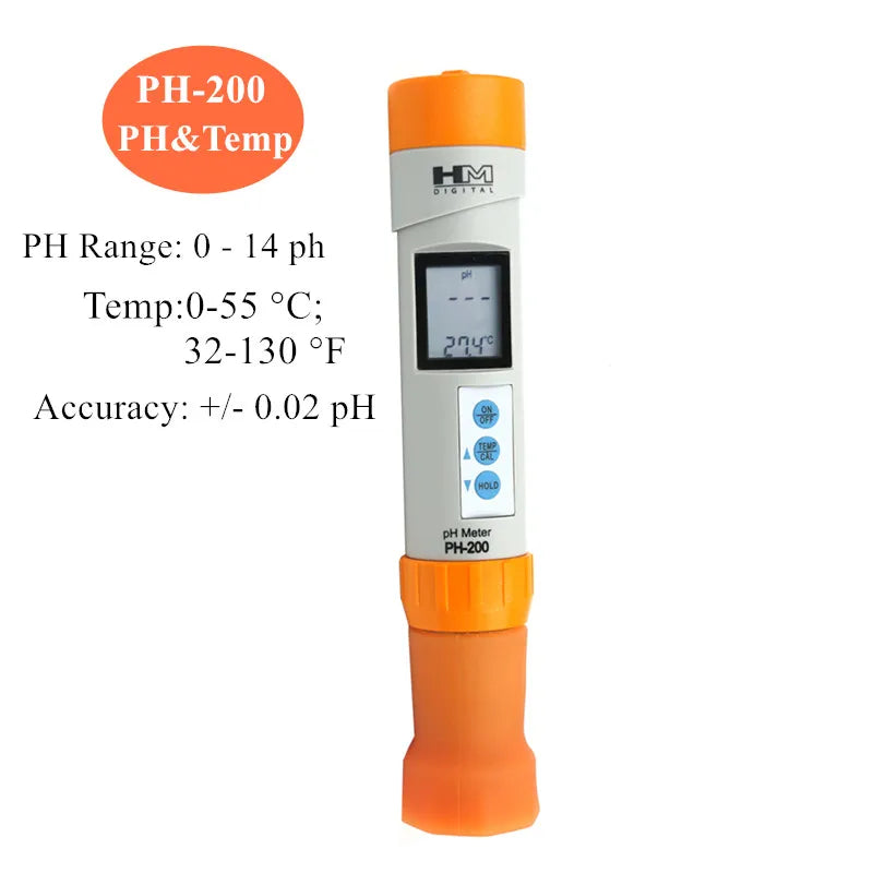 HM 2 3 4 in 1 PH Meter - All in One Water Quality Tester PH-200