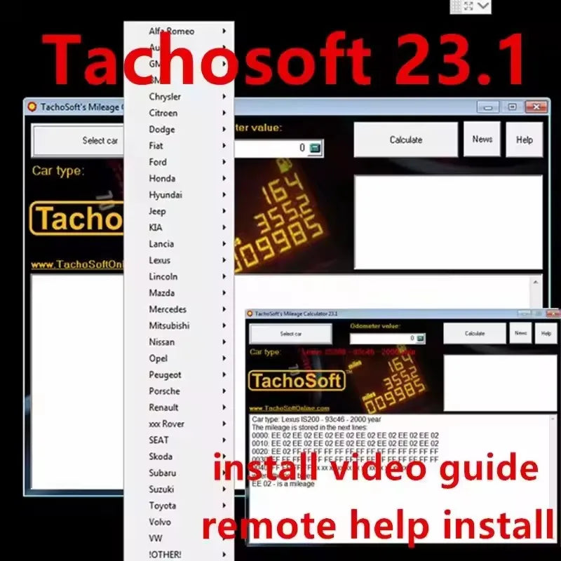 TachoSoft Mileage Calculator 23.1 Mileage Counter Software with License