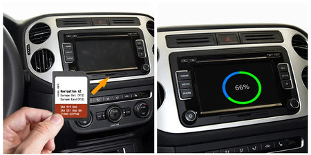 For VW Golf 6 (5K) (2008-2014) AZ V12 EAST OST Map SD - 8GB