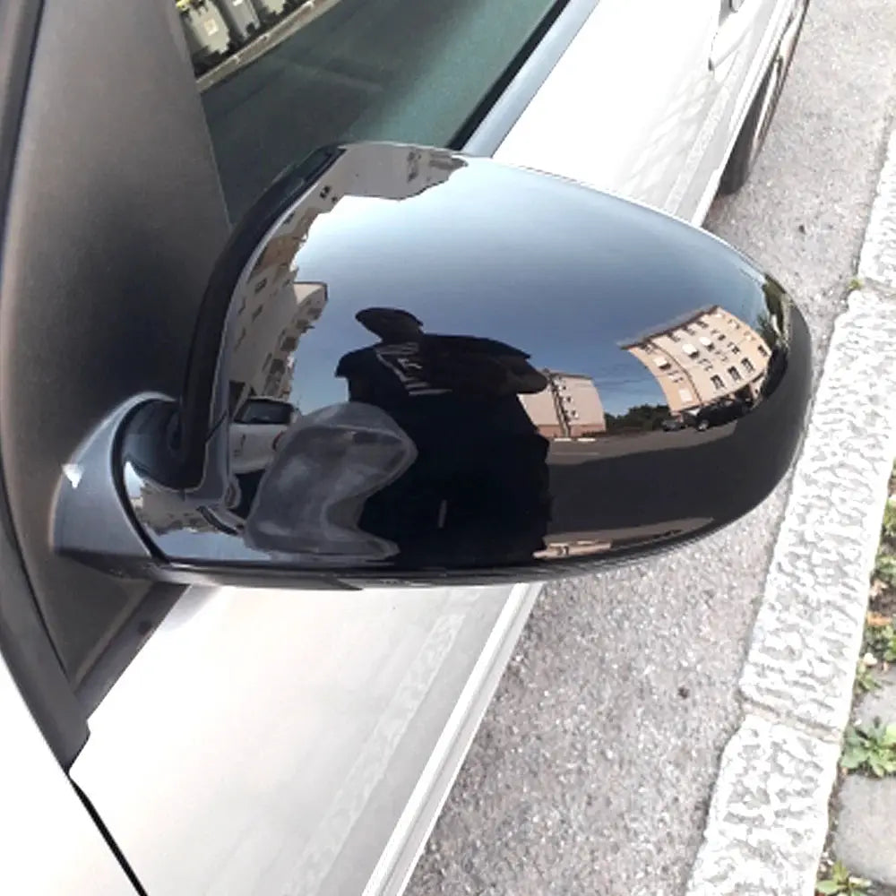 Side Wing Mirror Cover Caps Carbon Black ABS For VW Golf MK5 by InterCyprus Trading Ltd