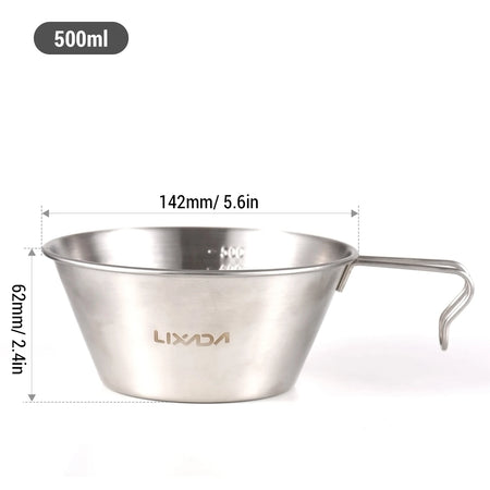 Lixada Sierra Cup Syrah Bowl 200ml 500ml &ndash; Durable Outdoor