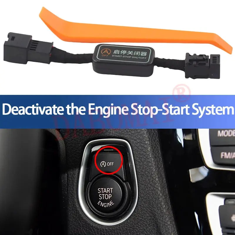 For BMW 1 2 3 4 5 6 7 X2 X3 X4 X5 X6 F20 F30 F07 F10 Car Automatic Stop Start Engine System Off Cable Plug and Play Eliminator by InterCyprus Trading Ltd
