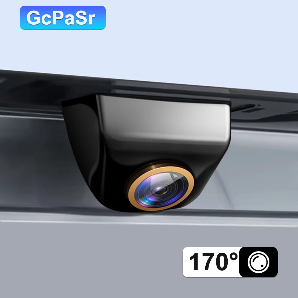 GcPaSr 1080P Car Rear View Camera with 200&deg; Fisheye Golden Lens &amp; Night Vision 2K 170 degree