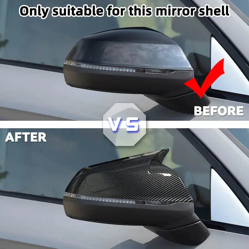 Car Side Door Rearview Side Mirror Cover Cap For Audi Q5 Q5L SQ5 Q7 SQ7 45 50 55 60 TDI TFSI Sline 2016-2021 by InterCyprus Trading Ltd