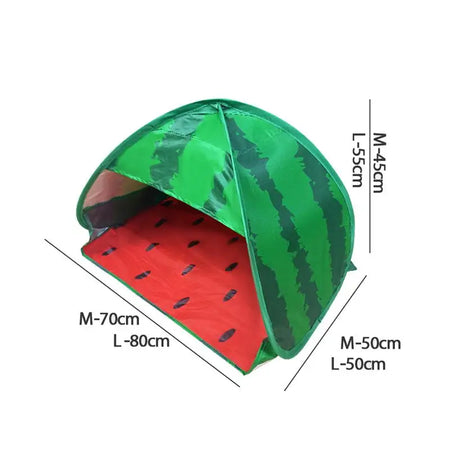 Watermelon Pop-Up Camping Tent - Waterproof &amp; UV Protection for Solo Adventures