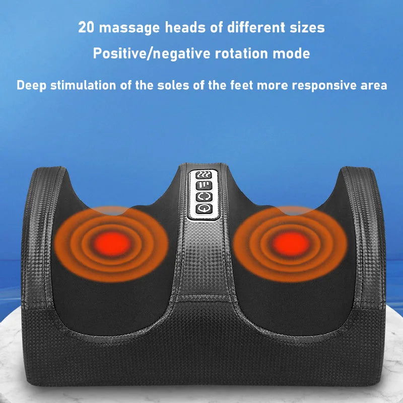 Electric Foot Massager Roller - Remote Shiatsu Kneading