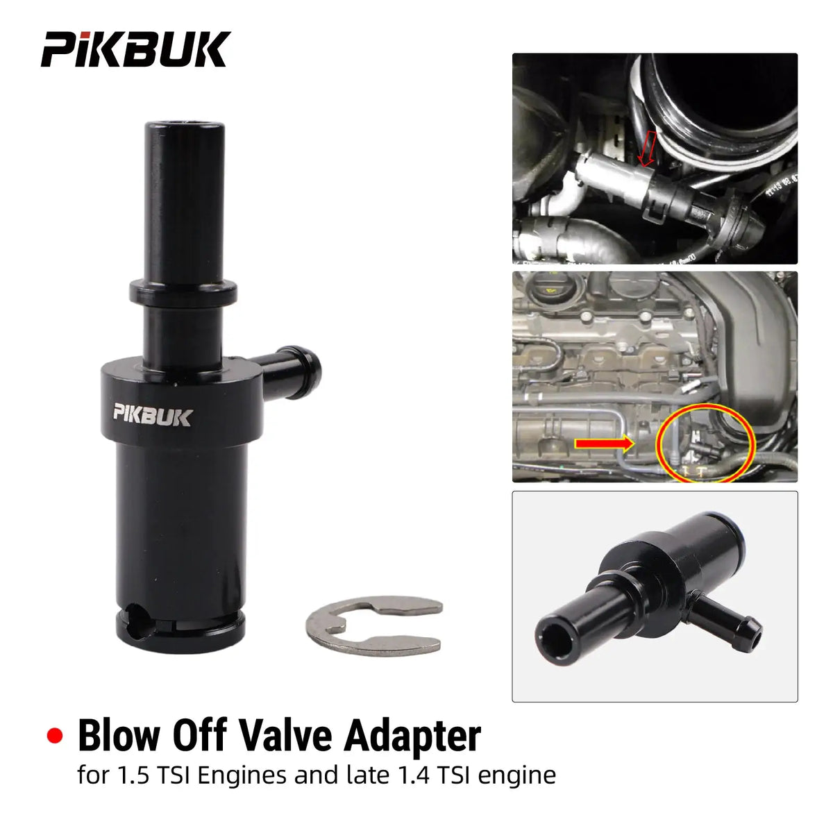 PIKBUK Boost Tap Kit for 1.5 TSI Engines and Late 1.4 TSI Engine from 2018 Onwards and the Ford Focus ST280 by InterCyprus Trading Ltd