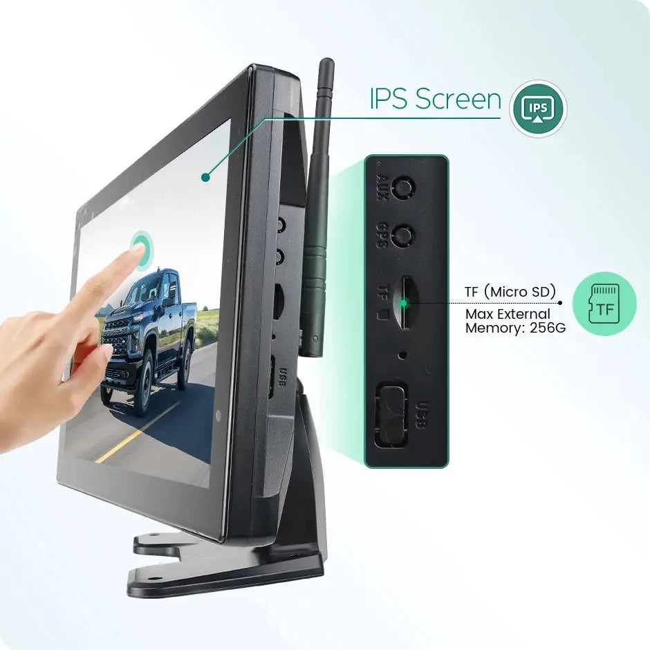10 Inch Wireless Backup Camera With WiFi Monitor For Trucks by InterCyprus Trading Ltd