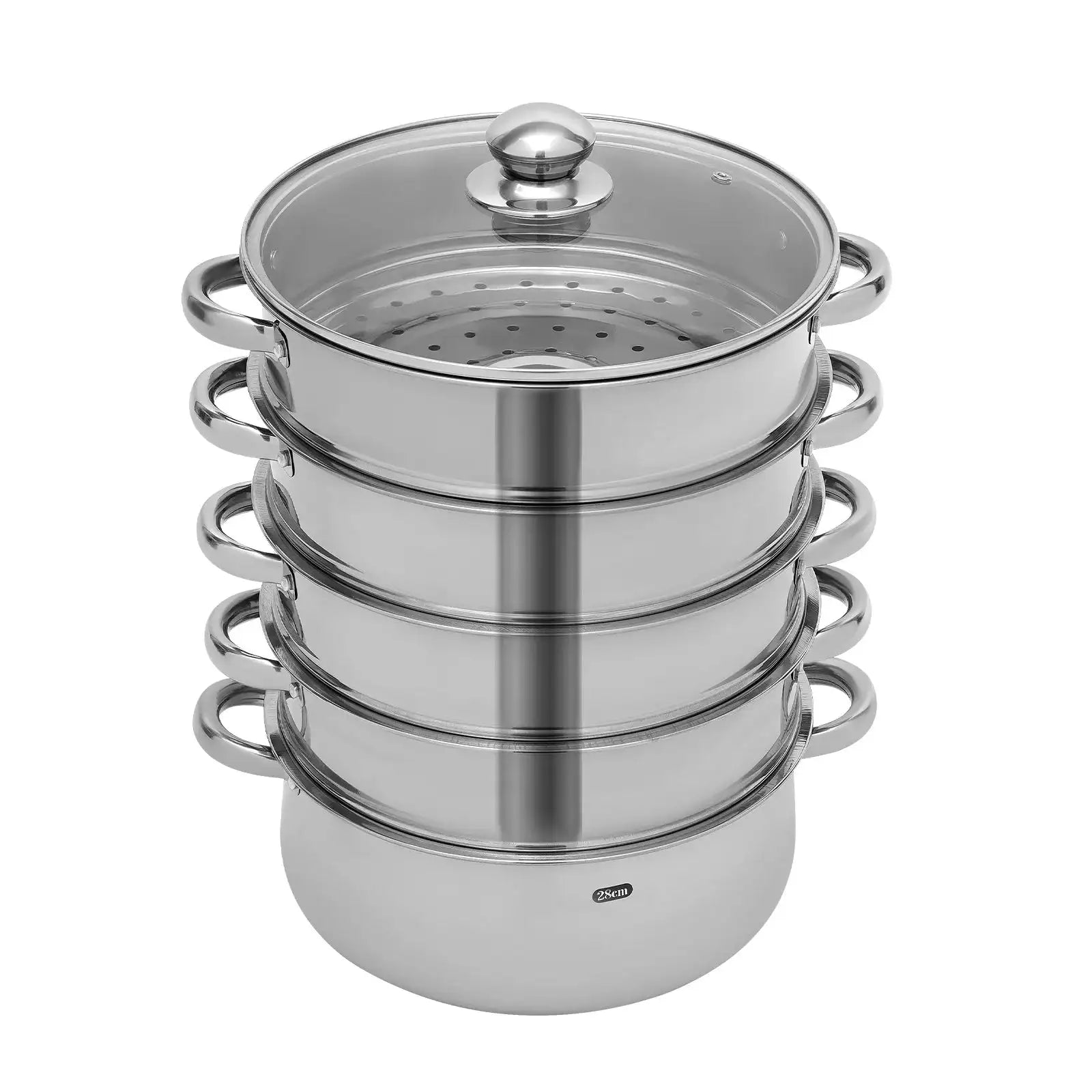 5-Tier Stainless Steel Steamer For Cooking &ndash; Large Capacity
