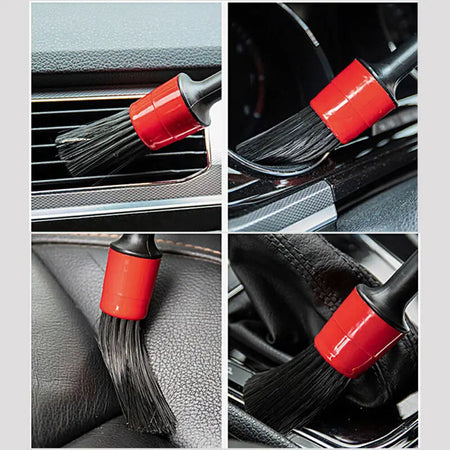 5Pcs Car Cleaning Brush Kit &ndash; Scratch Free Long Bristles