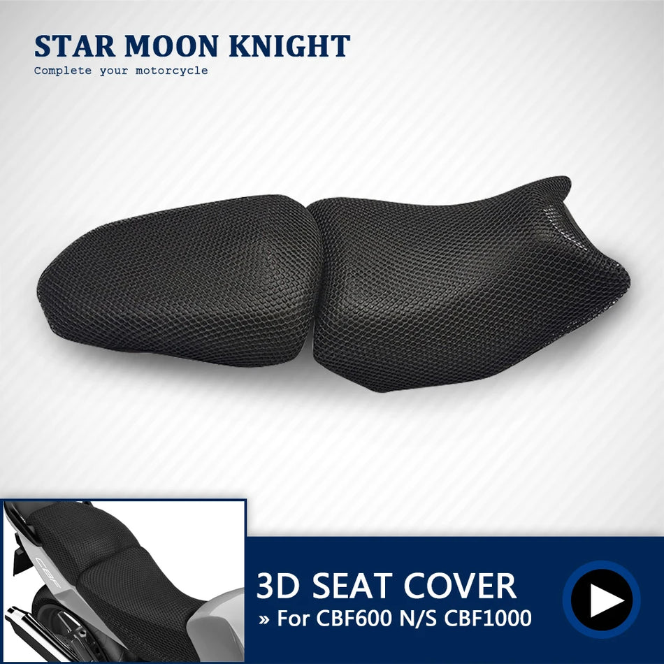 Honda CBF600 CBF1000 Sele Kılıfı 3D Mesh Kaymaz Nefes Alabilir Yastık, Motosiklet Aksesuarı