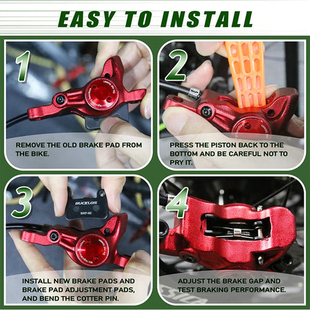 Bucklos Ceramic Hydraulic Disc Brake Pads - Wear Resistant