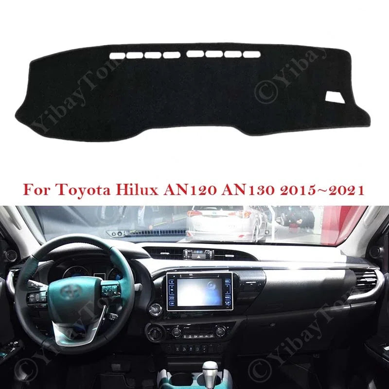 Dashboard Cover Non-Slip Polyester For Toyota Hilux AN120 AN130