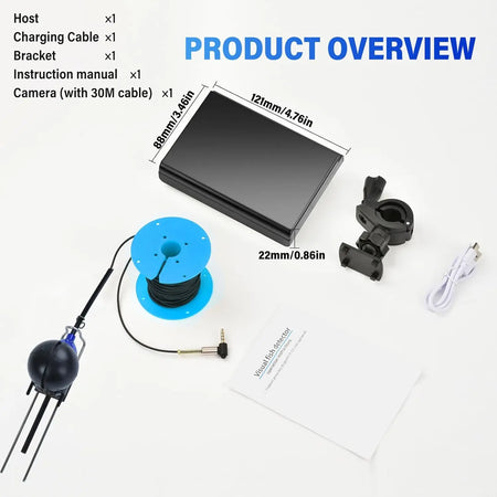 4.3-inch Fish Finder Camera with Infrared Night Vision &amp; IPS Display