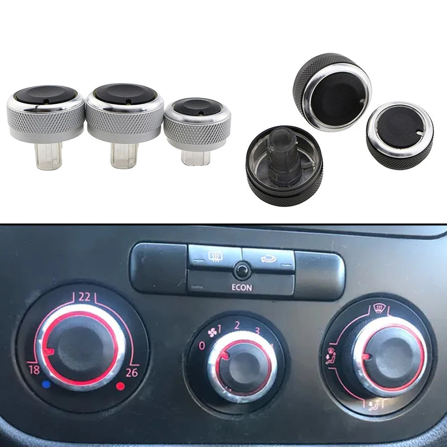 Διακόπτης Ρυθμιστή Κλιματισμού VW Jetta MK5, Αλουμινένιο Κράμα και Πλαστικό