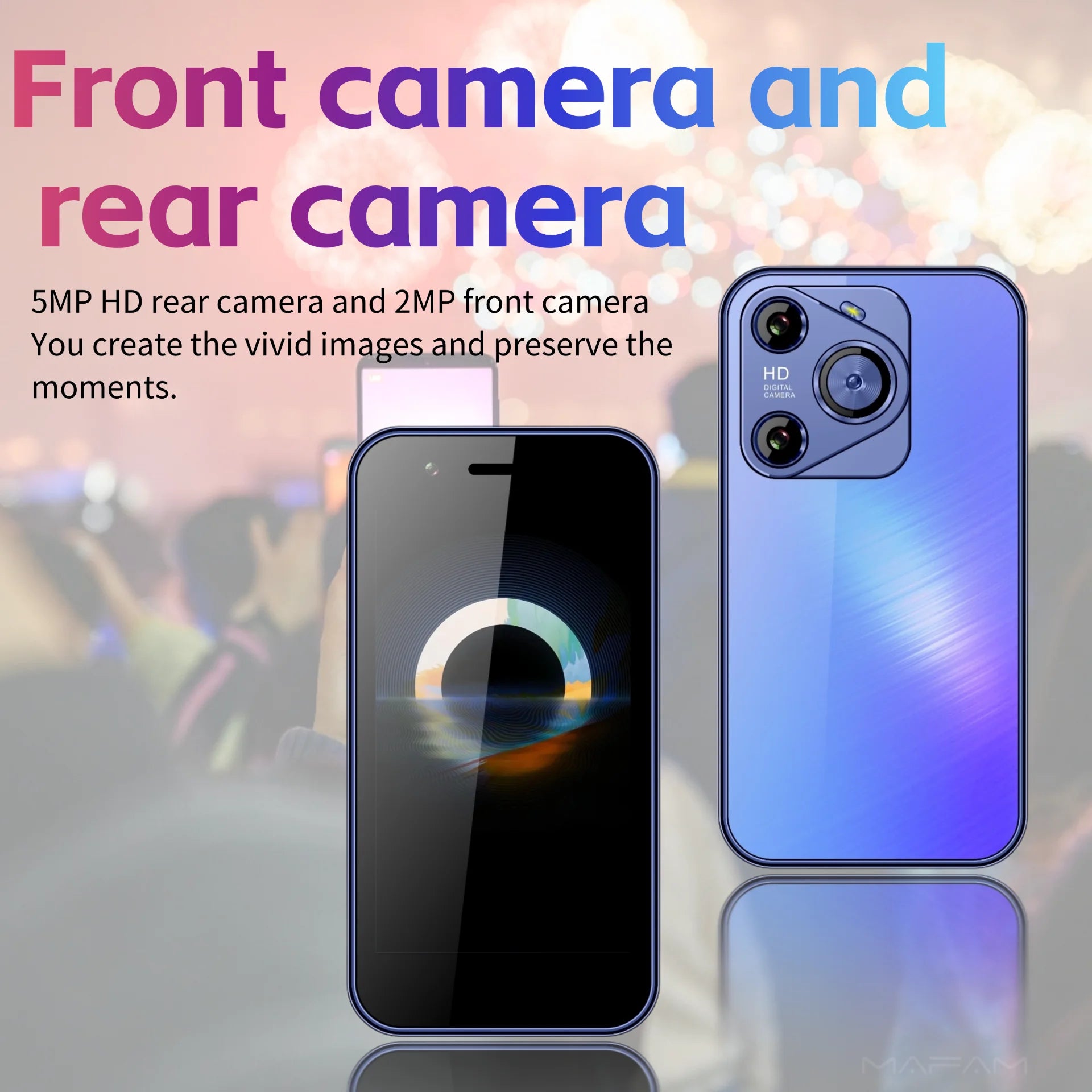 Mini Pocket Size Android Kids Phone - Dual SIM 3G 3.0 Screen