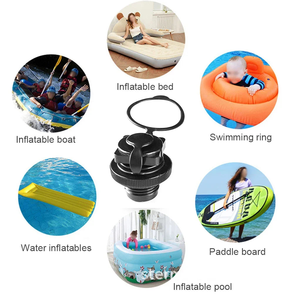 10-80P Air Valve Nozzle Caps for Inflatable Boat Kayak Raft Mattress Airbed Inflatable Pump Adapter for SUP Board mattress valve