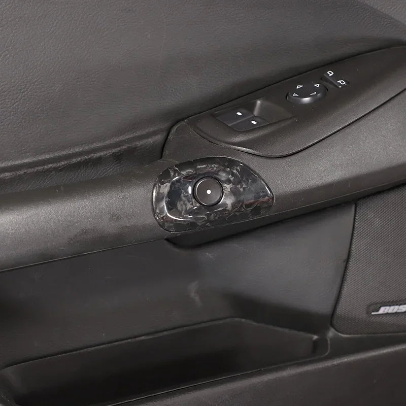 Рамка крышки переключателя двери из настоящего углеродного волокна для Corvette C6