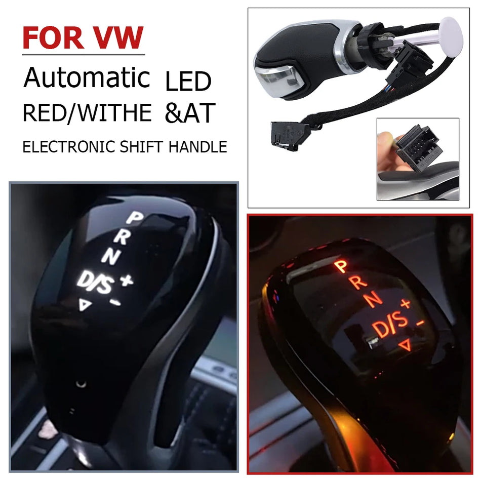 Automatic LED Gear Shift Knob for VW Skoda Seat Golf Tiguan Passat MK6 MK7 B7 B8