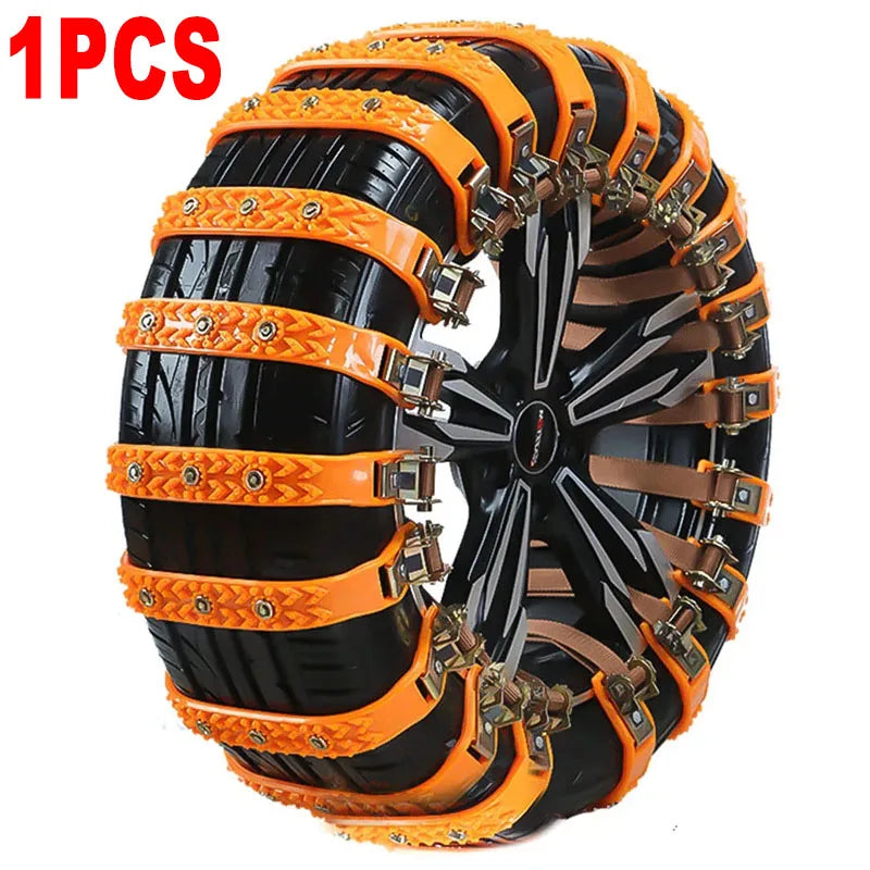 Winter Car Anti-Skid Snow Chains &ndash; 360 Degree Traction 1PCS
