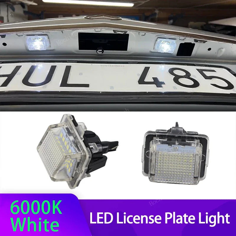 Luzes de Placa LED SMD 2PCS para Mercedes-Benz W204 W212 C207 C216 W221