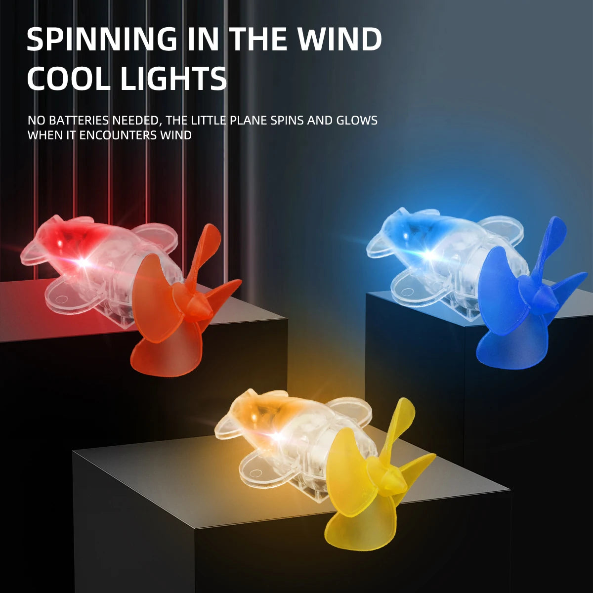 Wind Powered LED Motorcycle Strobe Lights &ndash; Creative Safety Decoration