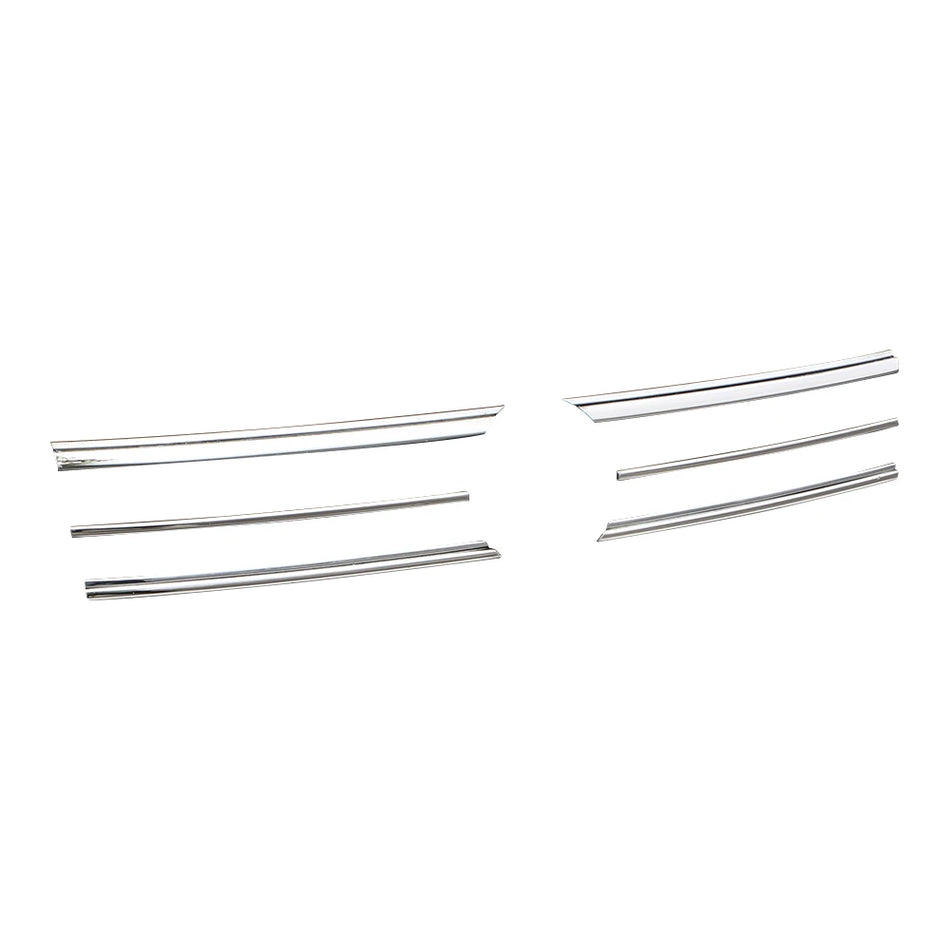 Etumoottorin säleikön suojat Volkswagen T-Cross kromi 6-osainen sarja, suojaava kromiyksityiskohta