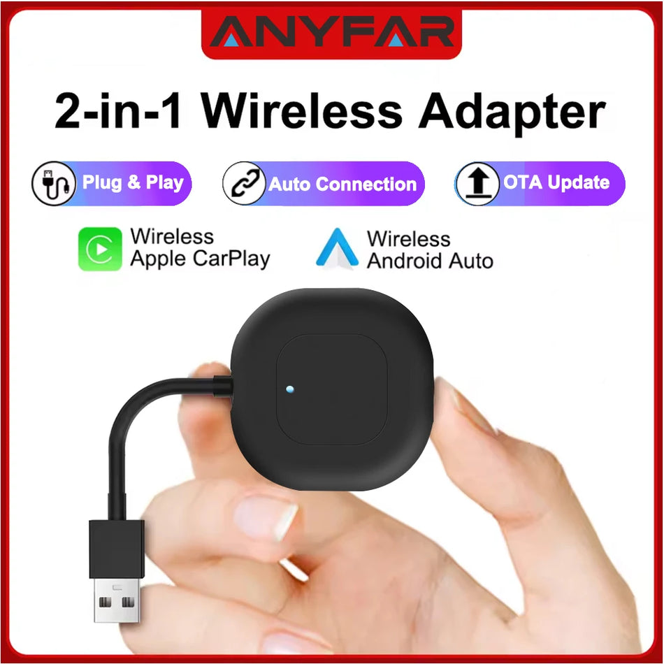 OEM Araç Stereo için Kablosuz CarPlay ve Android Auto Adaptörü, Tak ve Çalıştır USB
