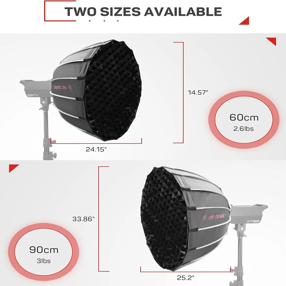 IFOOTAGE Dome Softbox Quick Release &ndash; Deep Parabolic Bowens