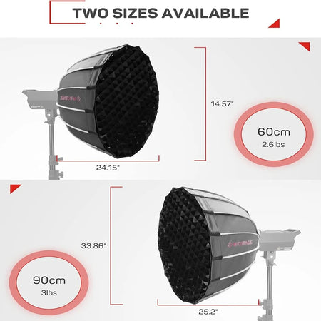 IFOOTAGE Dome Softbox Quick Release &ndash; Deep Parabolic Bowens