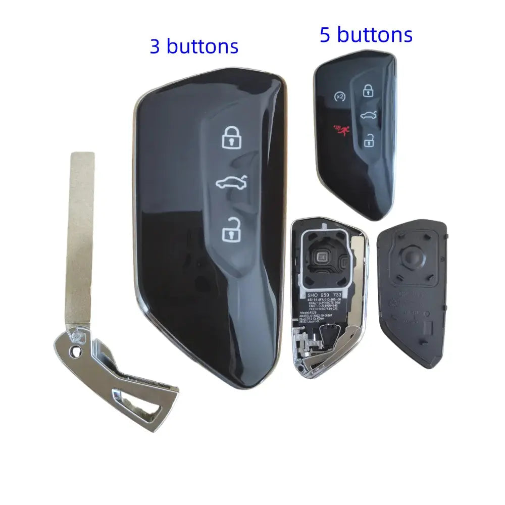 3/5Buttons Remote Control Key Shell for Volkswagen Golf 8 for VW Smart Card Case KD HZ25 ZA25 ZB25 Remote Control Key Casing by InterCyprus Trading Ltd
