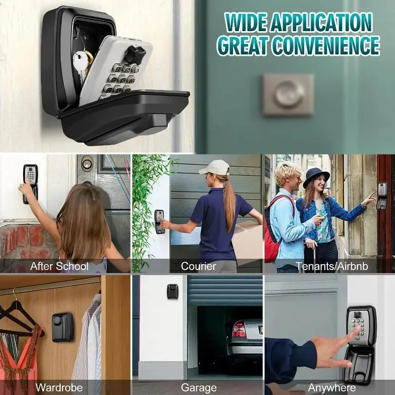 Password Combination Key Lock Box &ndash; Outdoor Waterproof